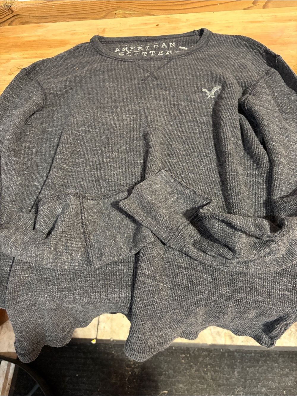 American Eagle Outfitters Men’s Heather Gray Crewneck Sweater